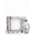 CRYSTAL HEAD VODKA + 4 SHOT GLASS GIFT