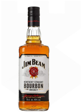 JIM BEAM White Label Kentucky Bourbon Whiskey 70cl